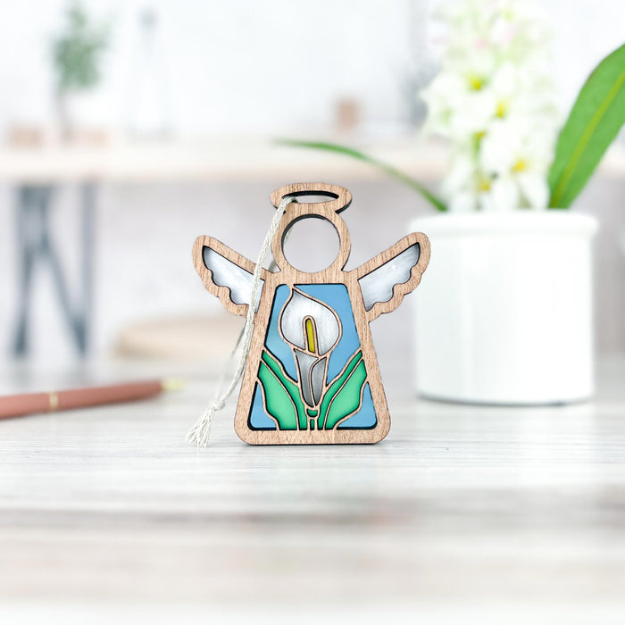 Calla Lily Ornament | 3.5" Angel Figurine | Mother's Angels®