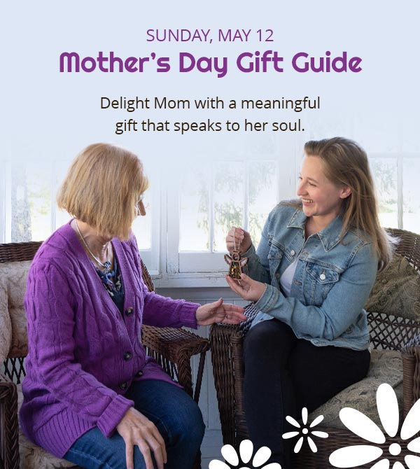 Mother's Day is Sunday, May 12. Mother's Day Gift Guide. Delight Mom with a meaningful Mother's Day gift that speaks to her soul.