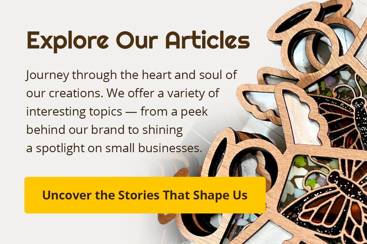 Explore our articles. Journey through the heart and soul of our creations. We offer a variety of interesting topics—from a peek behind our brand to shining a spotlight on small businesses. Uncover the Stories That Shape Us.