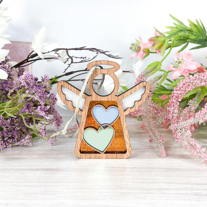 Limited Edition Mother's Angels® - Interlocking Hearts Ornament - Series 7, 3.5"