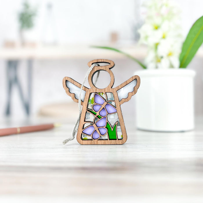 Mother's Angels® - Playful Purple Butterflies Ornament, 3.5"