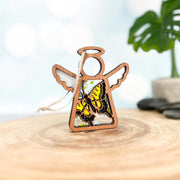 The Forged Flare® Mother's Angels® 3.5" Swallowtail Butterfly Ornament is a wooden angel figurine, perfect for collectors; available as a warehouse return on Amazon.
