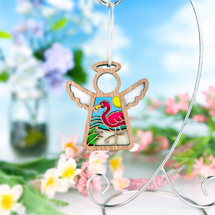 Mother's Angels® - Flamingo Beach Ornament, 3.5"