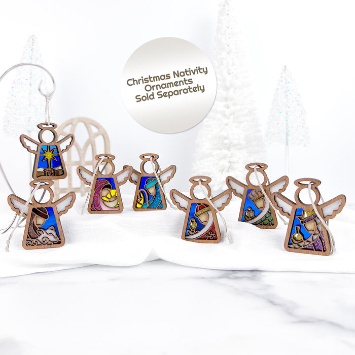 Mother's Angels® - Christmas Nativity 4-Piece Bundle - Three Wise Men and Shepherd, 3.5"