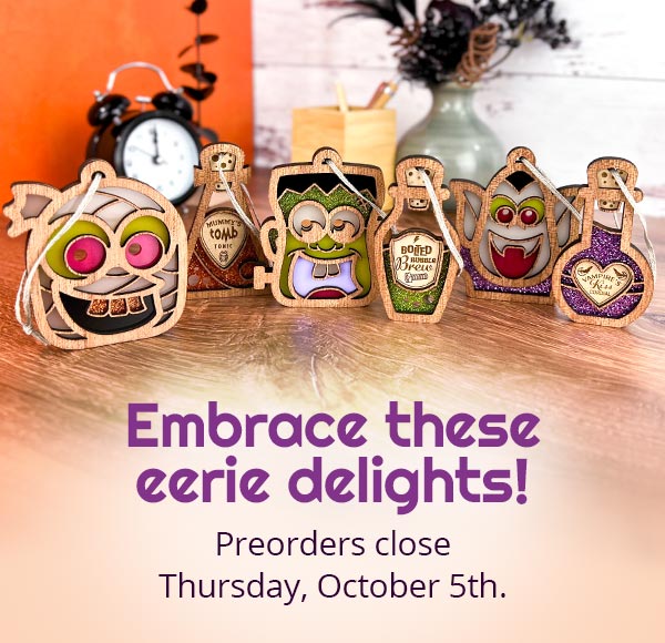 Embrace these eerie delights! Preorders close Thursday, October 5th.