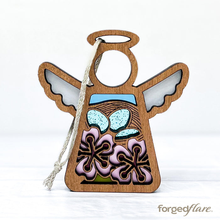 Mother's Angels® - Robin's Nest with Spring Cherry Blossoms Ornament
